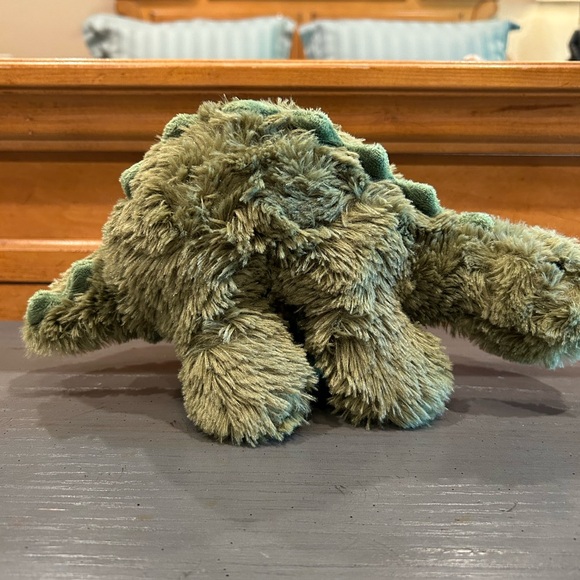 The Manhattan Toy Company Green Stegosaurus Dinosaur Plush Stuffed Animal Toy - Picture 2 of 13